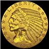 Image 1 : 1913 Indian Head $5 Gold Half Eagle CLOSELY UNCIRCULATED