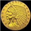 Image 1 : 1908 Indian Head Quarter Eagle CLOSELY UNCIRCULATED