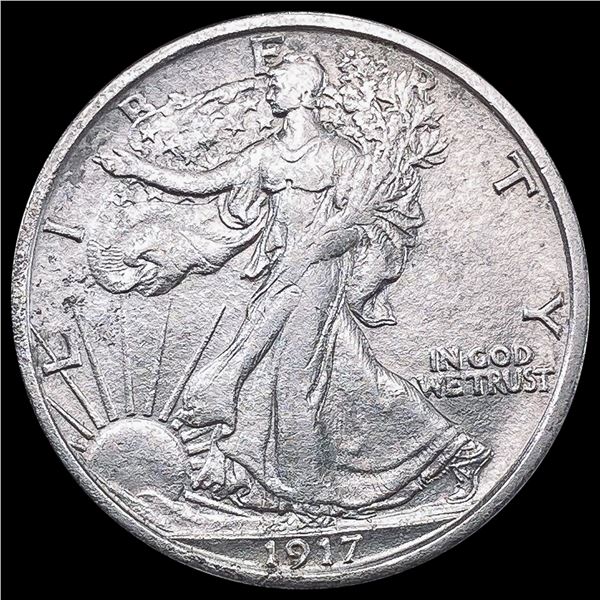 1917-S Rev Walking Liberty Half Dollar UNC