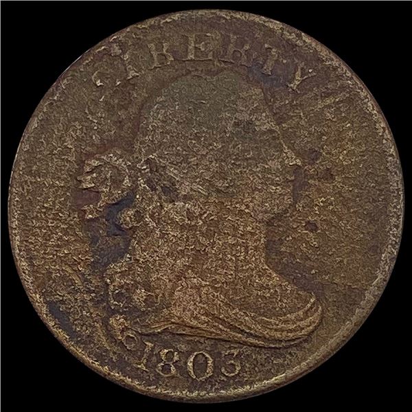 1803 Draped Bust Half Cent NICELY CIRCULATED