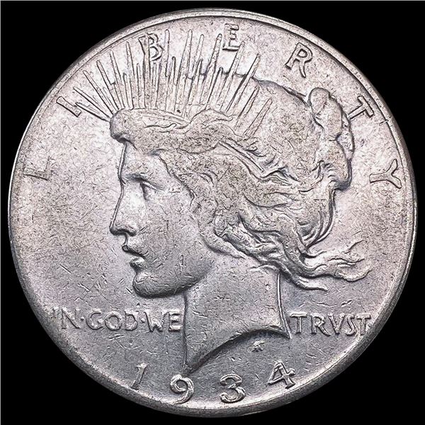 1934-S Peace Dollar LIGHTLY CIRCULATED