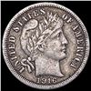 Image 1 : 1916 Barber Dime LIGHTLY CIRCULATED