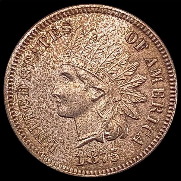 1875 Indian Head Cent CLOSELY UNCIRCULATED
