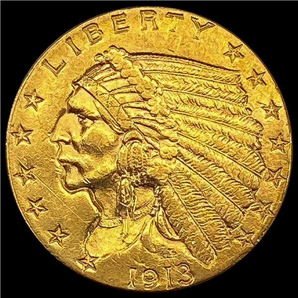 1913 Indian Head $2.50 Gold Quarter Eagl UNCIRCULATED