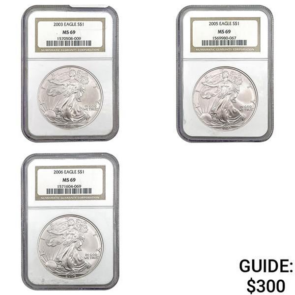 2003-2006 Eagle $1 NGC MS69 [3]