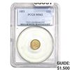Image 1 : 1853 Gold Dollar PCGS MS62