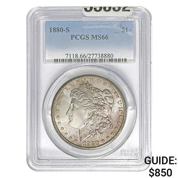 1880-S Morgan Silver Dollar PCGS MS66