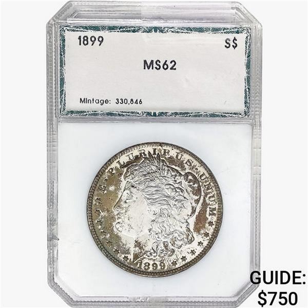 1899 Morgan Silver Dollar PCI MS62