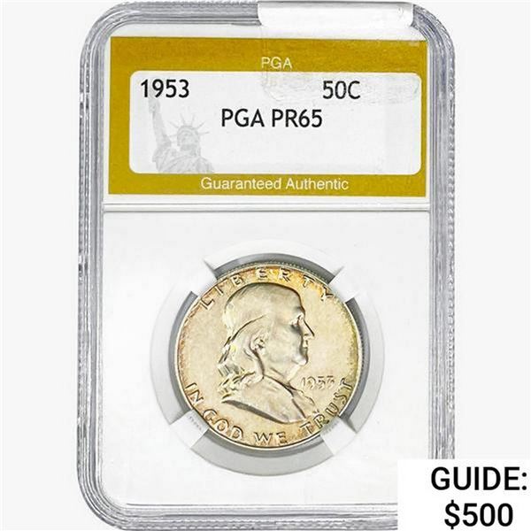 1953 Franklin Half Dollar PGA PR65