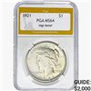 Image 1 : 1921 Silver Peace Dollar PGA MS64 HR
