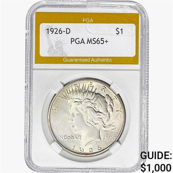 1926-D Silver Peace Dollar PGA MS65+