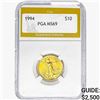 1994 1/4 oz $10 American Gold Eagle PGA MS69