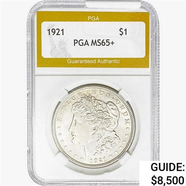 1921 Morgan Silver Dollar PGA MS65+