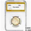 Image 1 : 1895 Barber Quarter PGA MS64