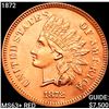1872 Indian Head Cent CHOICE BU+ RED