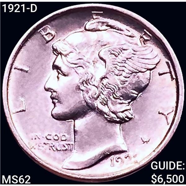 1921-D Mercury Dime UNCIRCULATED