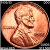 1955/55 DDO Wheat Cent CHOICE BU RD