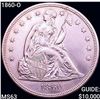 1860-O Seated Liberty Dollar CHOICE BU