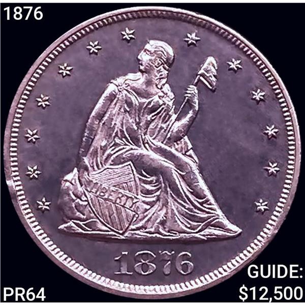 1876 Twenty Cent Piece GEM PROOF