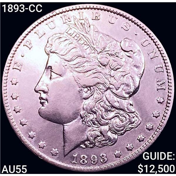 1893-CC Morgan Silver Dollar HIGH GRADE