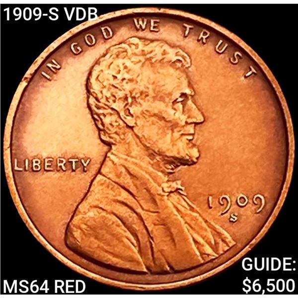 1909-S VDB Wheat Cent CHOICE BU RD