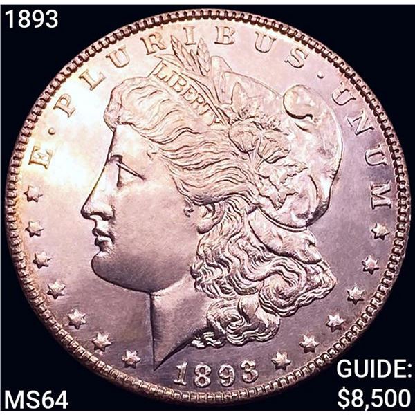 1893 Morgan Silver Dollar CHOICE BU