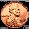 1955/55 DDO Wheat Cent CHOICE BU RD