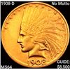 1908-D No Motto $10 Gold Eagle CHOICE BU