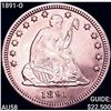 1891-O Seated Liberty Quarter CHOICE AU