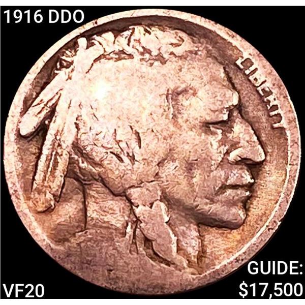 1916 DDO Buffalo Nickel LIGHTLY CIRCULATED