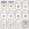 1923-1965 GEM BU US Coinage Lot [12 Coins] PCGS/NGC MS/PF63-67