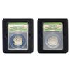 Image 1 : 2014 Baseball HOF Commemorative Half Dollars [2 Coins] ANACS MS/PF70