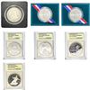 1986-2005 US Commemorative Silver Dollar Lot [7 Coins] USCG PF70 DCAM