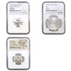 780-1985 [3] World Silver Coin Lot NGC MS66