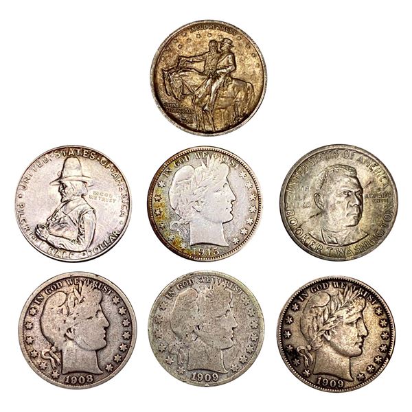 1909-1946 [7] U.S. Half Dollar Lot