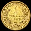 Image 2 : 1849-O Liberty Head $1 Gold Coin HIGH GRADE