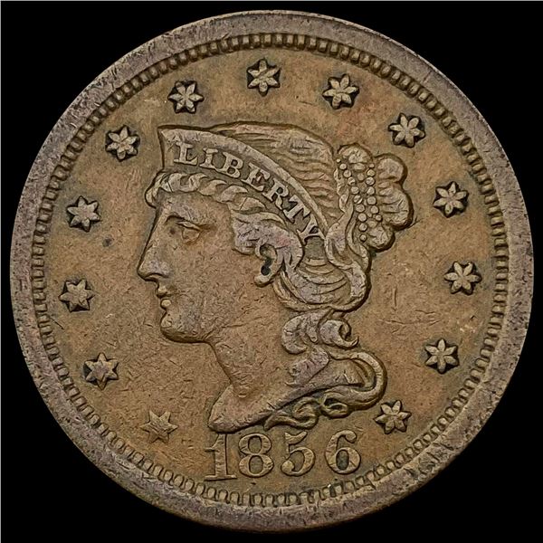 1856 Braided Hair Large Cent NEARLY UNCIRCULATED
