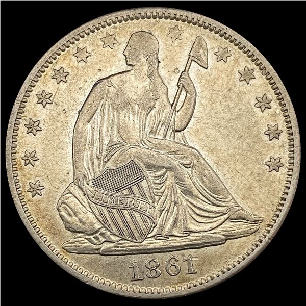 1861-O Seated Liberty Half Dollar UNCIRCULATED