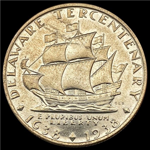 1. 1936 Delaware Tercentenary Half Dolla CHOICE BU