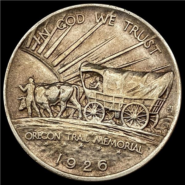 1926-S Oregon Trail Memorial Half Dollar CLOSELY UNCIRCULATED