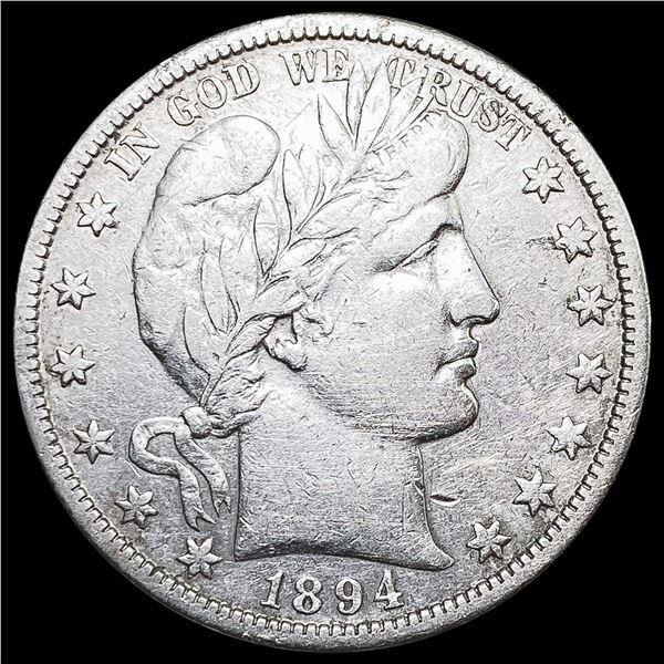 1894-O Barber Half Dollar CLOSELY UNCIRCULATED