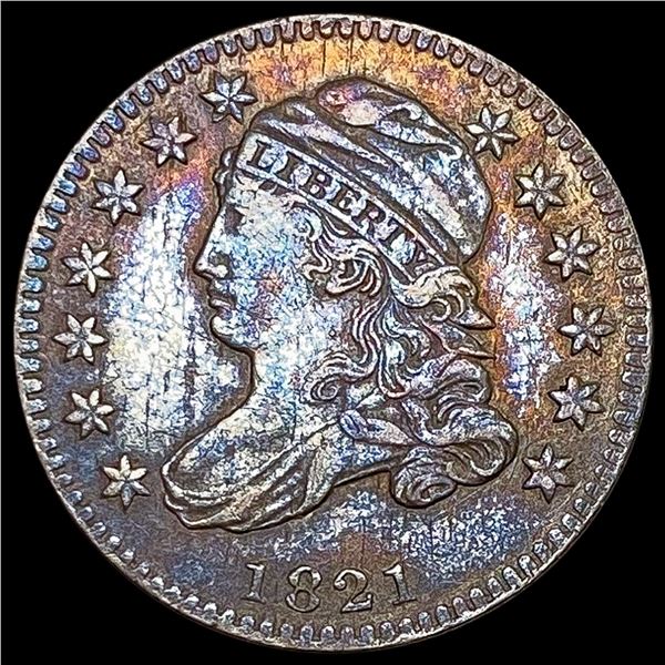1821 Capped Bust Dime NEARLY UNCIRCULATED