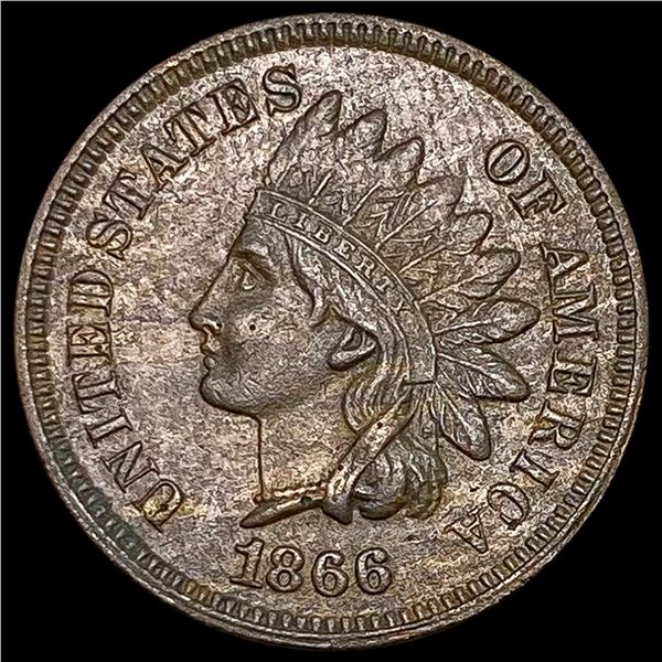 1866 Indian Head Cent CLOSELY UNCIRCULATED