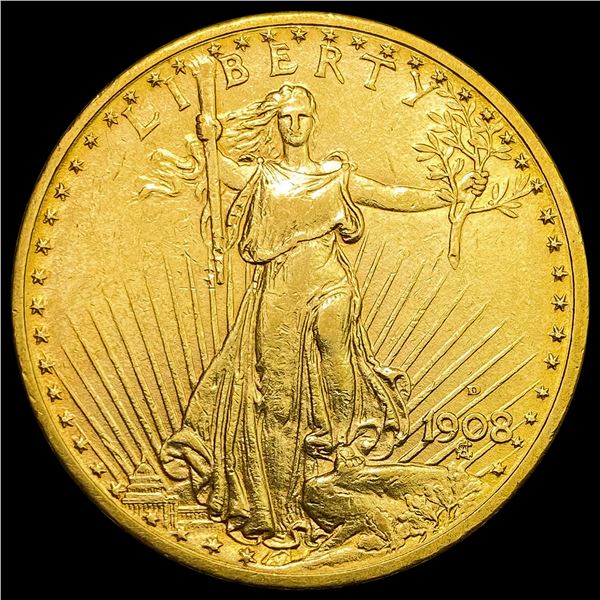 1908-D Saint-Gaudens Double Eagle UNCIRCULATED