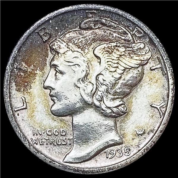 1935-S Mercury Dime CHOICE AU