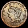 1851 Braided Hair Half Cent LIGHTLY CIRCULATED