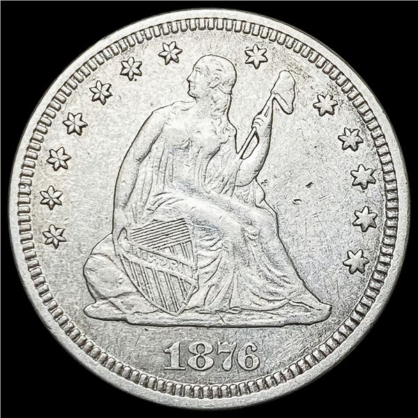 1876 Seated Liberty Quarter CLOSELY UNCIRCULATED