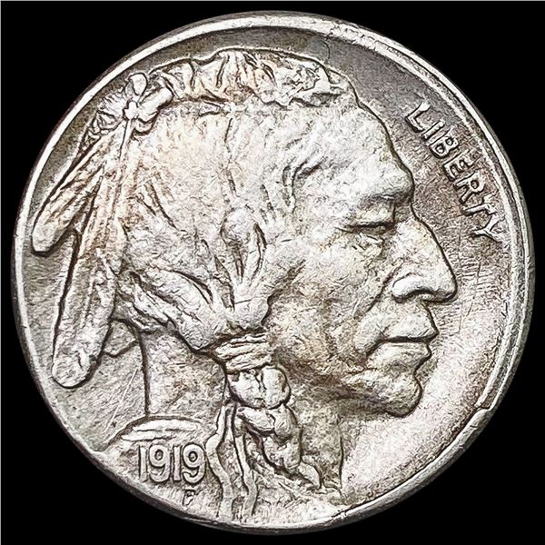 1919-S Buffalo Nickel CHOICE AU