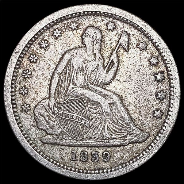 1839 Seated Liberty Quarter LIGHTLY CIRCULATED