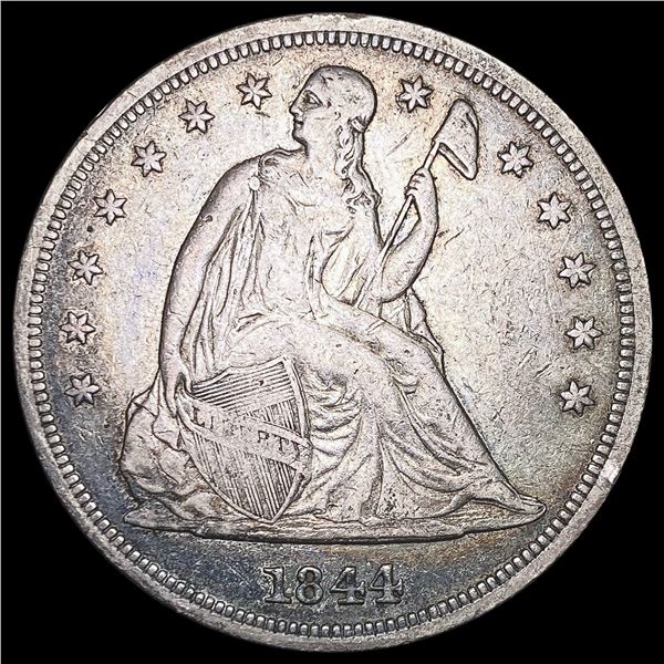 1844 Seated Liberty Dollar LIGHTLY CIRCULATED
